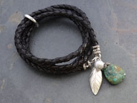 Image of Wrapped Leather Bracelets