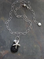 Image of Lava Stone with Starfish Charm